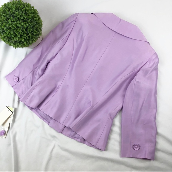 NWT Maggy London 100% silk jacket skirt suit - Picture 5 of 8